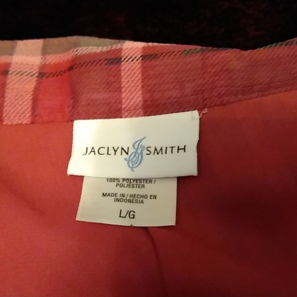 Jaclyn Smith Pink Pleated Skirt Womens Size Large - Picture 2 of 6